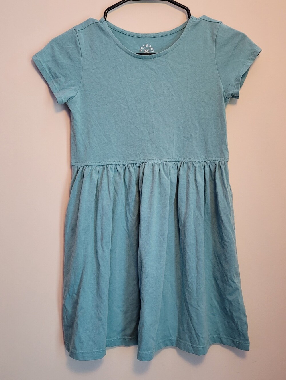 Primary Girls' Teal Short Sleeve Skirt Dress
